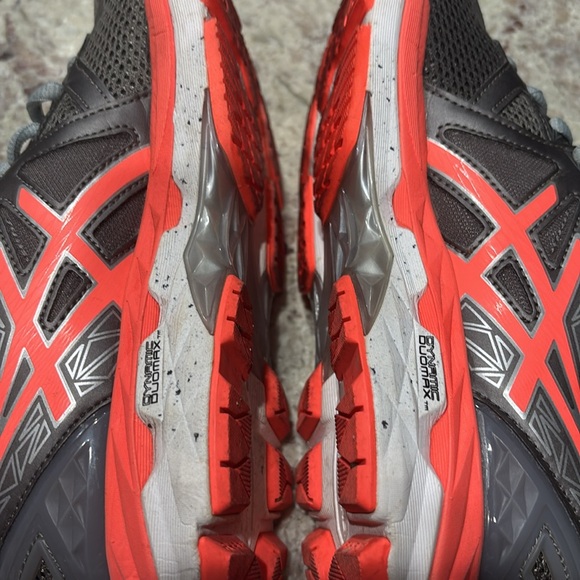 ASICS dynamic duomax running shoes gray/orange size 6.5 IGS - Picture 10 of 10